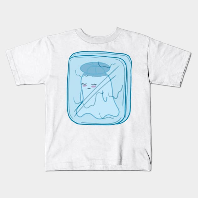 Little Ghost Frost Kids T-Shirt by nathalieaynie